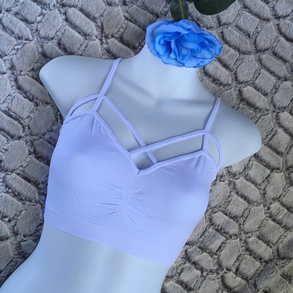 NIP Boutique Strappy Cross V Seamless Bralette - Picture 4 of 11